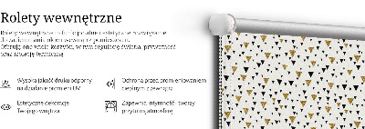 Fabric roller blind for window Triangles