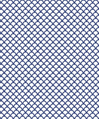 Blackout roller blind for window Blue scales