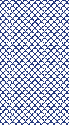Blackout roller blind for window Blue scales