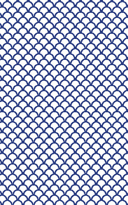 Blackout roller blind for window Blue scales