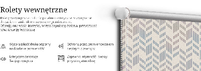 Fabric roller blind for window Striped fir