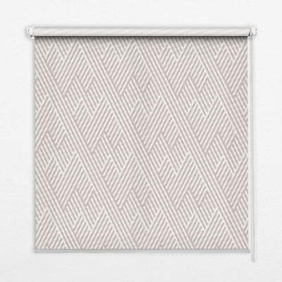 Blackout roller blind in beige stripes