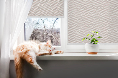Blackout roller blind Beige stripes