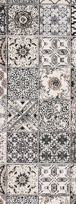 Blackout roller blind for window Portuguese patterns