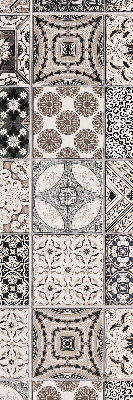 Blackout roller blind for window Portuguese patterns