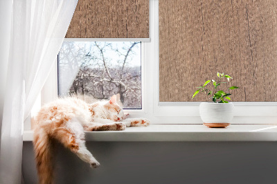 Fabric roller blind for window Wood
