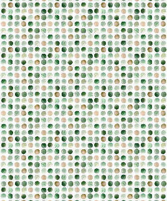 Blackout roller blind Green circles
