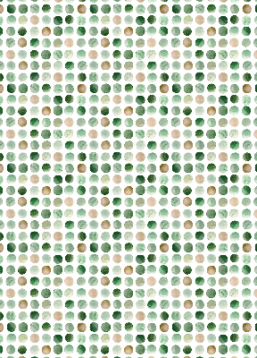 Blackout roller blind Green circles