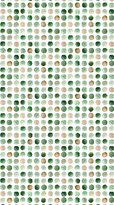 Blackout roller blind Green circles
