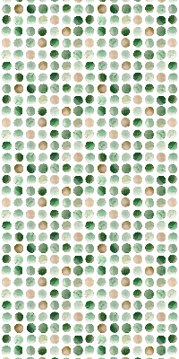 Blackout roller blind Green circles