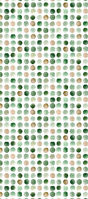 Blackout roller blind Green circles