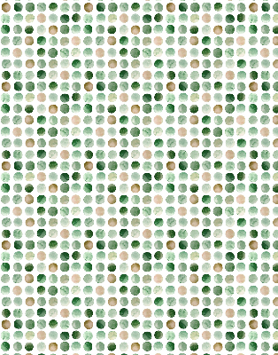 Blackout roller blind Green circles