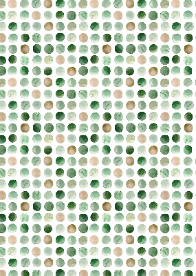 Blackout roller blind Green circles
