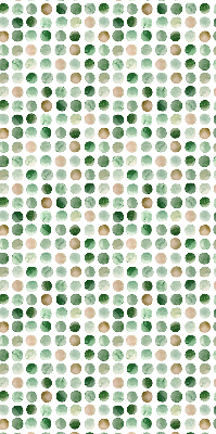 Blackout roller blind Green circles