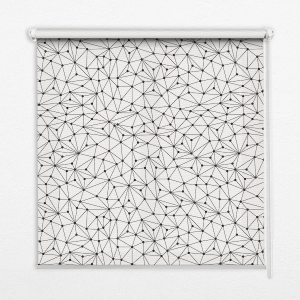 Blackout roller blind for window Connected dots
