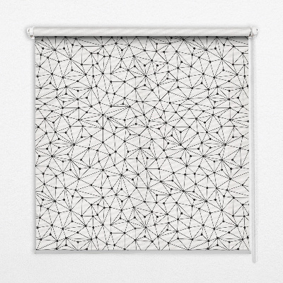 Blackout roller blind for window Connected dots