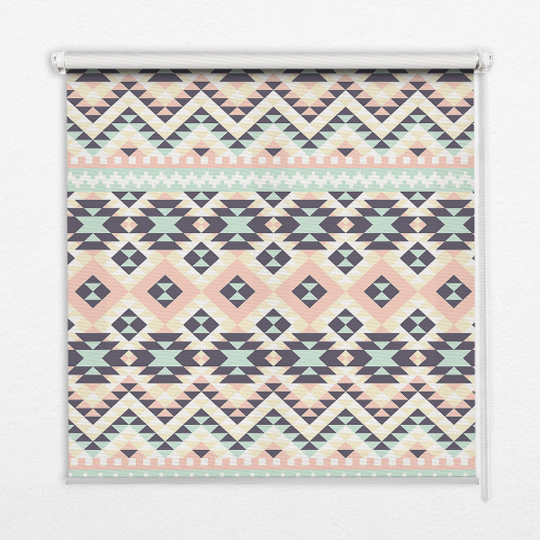 Blackout roller blind Triangle pattern
