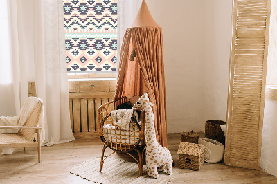 Blackout roller blind Triangle pattern