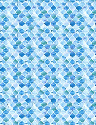 Blackout roller blind for window with lamp pattern