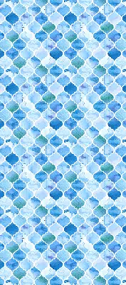 Blackout roller blind for window with lamp pattern