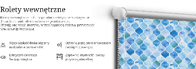 Blackout roller blind for window Lamp pattern