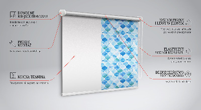 Blackout roller blind for window Lamp pattern