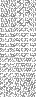 Fabric roller blind for window Striped triangles