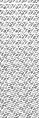 Fabric roller blind for window Striped triangles