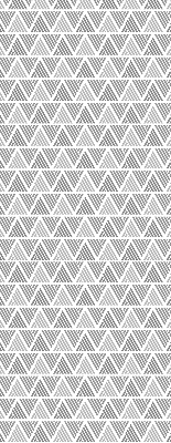 Fabric roller blind for window Striped triangles
