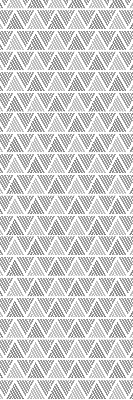 Fabric roller blind for window striped triangles pattern