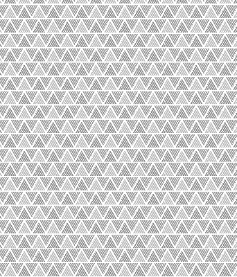 Fabric roller blind for window Striped triangles