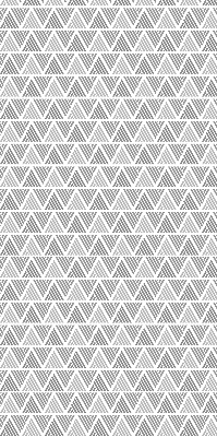 Fabric roller blind for window striped triangles pattern