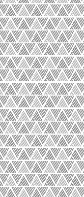 Fabric roller blind for window Striped triangles