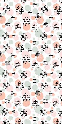 Blackout roller blind Black dotted patches