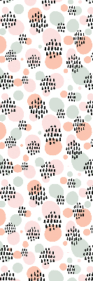 Blackout roller blind Black dotted patches