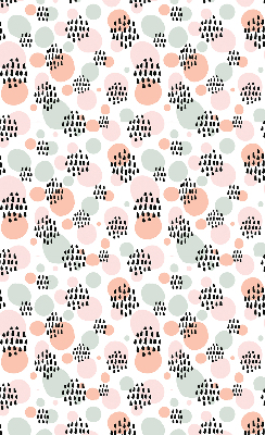 Blackout roller blind Black dotted patches