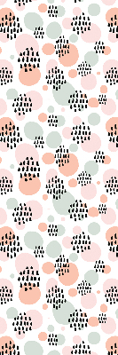 Blackout roller blind Black dotted patches