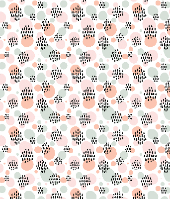 Blackout roller blind Black dotted patches