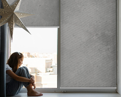 Blackout roller blind for window Gray smoke