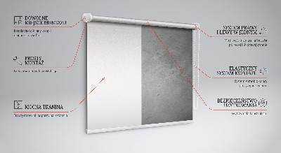 Blackout roller blind for window Gray smoke