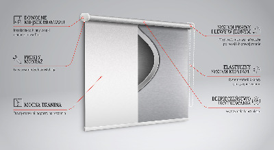 Blackout roller blind for window Metal