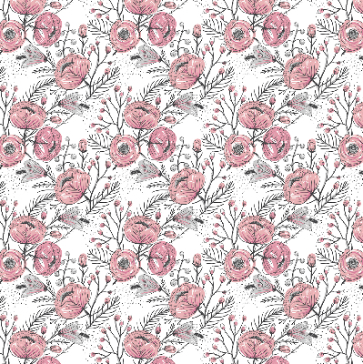 Blackout roller blind Flower buds from the tree