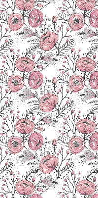 Blackout roller blind Flower buds from the tree