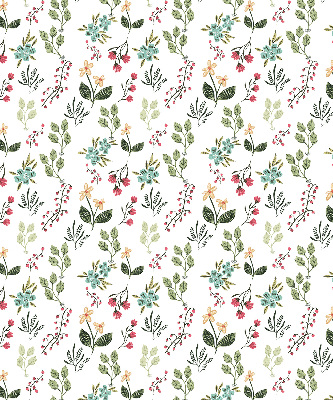 Blackout roller window blind plants print