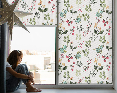 Blackout roller blind for window Plants