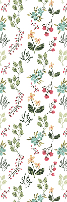 Blackout roller window blind plants print