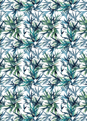 Fabric roller blind for window Leaves