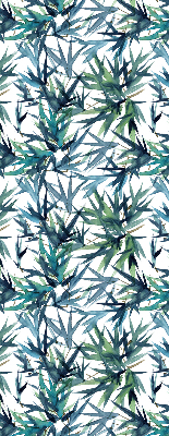 Fabric roller blind for window Leaves
