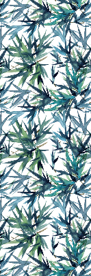 Fabric roller blind for window Leaves