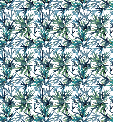 Fabric roller blind for window Leaves